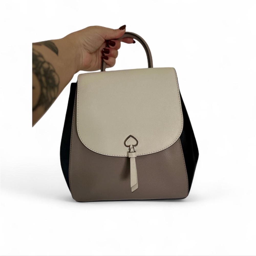 Kate Spade Black and Cream Backpack